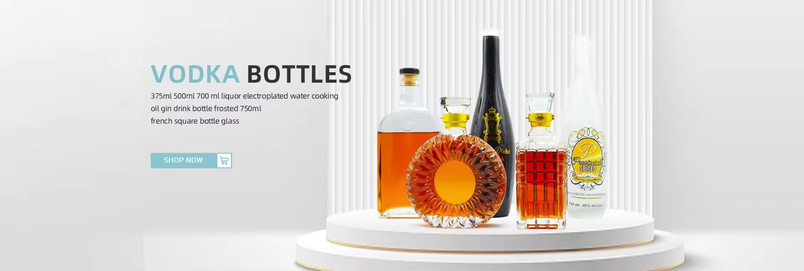 Bottiglie di vetro di whisky