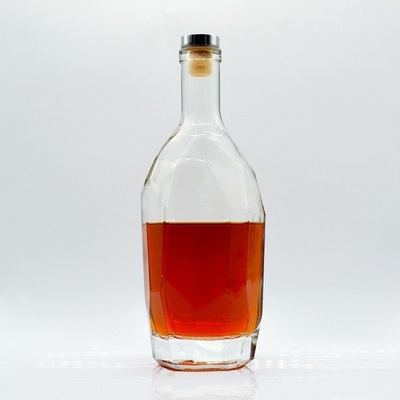 Bottiglie di whisky alcolica di sughero con cilindro di pietra extra bottiglia di vetro 750 ml