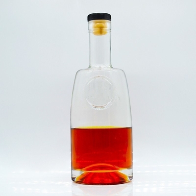 Bottiglie di whisky alcolica di sughero con cilindro di pietra extra bottiglia di vetro 750 ml