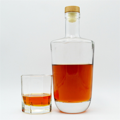 500 ml 750 ml bottiglia di vetro trasparente a misura per whisky brandy tequila gin vodka