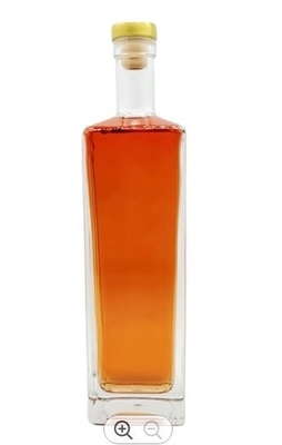 500 ml 750 ml bottiglia di vetro trasparente a misura per whisky brandy tequila gin vodka