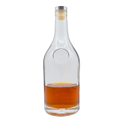 500 ml 750 ml bottiglia di vetro trasparente a misura per whisky brandy tequila gin vodka