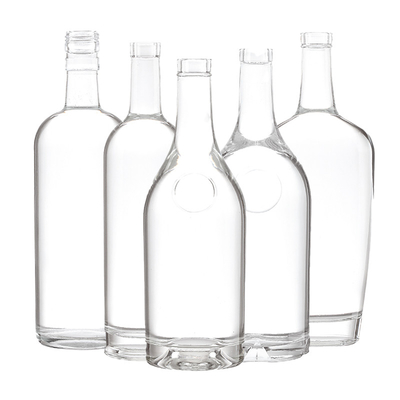 Super Flint Glass 700ml 750ml 200ml Bottiglia di vetro vuota per liquori in forma personalizzata