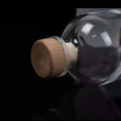 250 ml 375 ml vuoti di sughero di legno Whisky Brandy Spirito Vino Vodka Licore Bottiglie di vetro