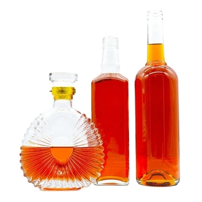375 ml 500 ml 700 ml 750 ml Bottiglie di liquore in vetro di diverse dimensioni per vodka whisky rum gin