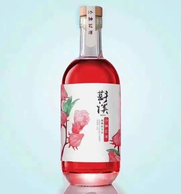 Bottiglia di vetro per la stampa a schermo personalizzata per brandy di lusso rum whisky vodka 500 750 ml