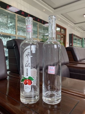 Super Flint Glass 70cl Bottiglia in vetro da 1 litro con bocca larga per liquori Liquori trasparenti vuoti
