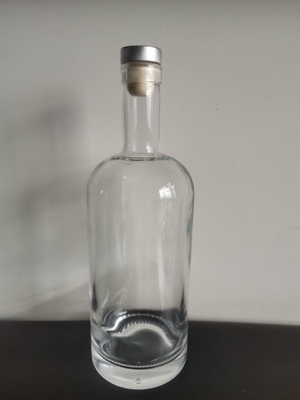 Super Flint Glass 70cl Bottiglia in vetro da 1 litro con bocca larga per liquori Liquori trasparenti vuoti