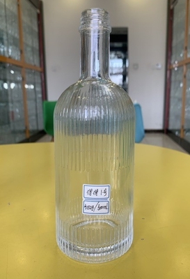 Bottiglia di sughero rotonda su misura per tequila liquore whisky 1L 750ml 700ml 500ml 34oz capacità