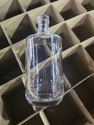 Bottiglia di sughero rotonda su misura per tequila liquore whisky 1L 750ml 700ml 500ml 34oz capacità