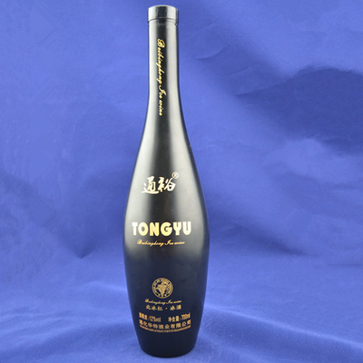 Bottiglie di vetro vuote per liquori e vini 500 ml 750 ml 1000 ml di forma rotonda