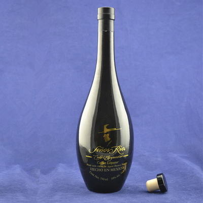Bottiglie di vetro vuote per liquori e vini 500 ml 750 ml 1000 ml di forma rotonda