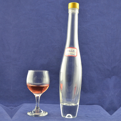Bottiglie di vetro vuote per liquori e vini 500 ml 750 ml 1000 ml di forma rotonda