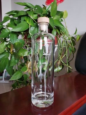 Bottiglia di sughero rotonda su misura per tequila liquore whisky 1L 750ml 700ml 500ml 34oz capacità