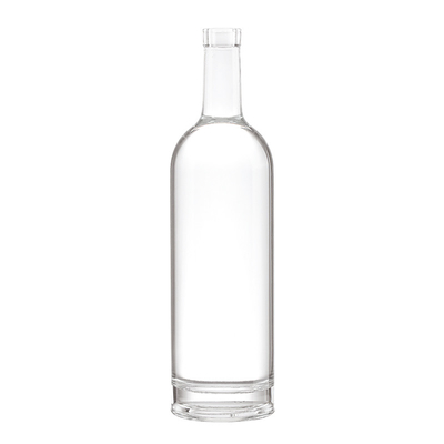 Licore vuoto chiaro 750 ml Bottiglie di vino in vetro 700 ml Realizzate in vetro Super Flint