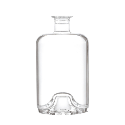 Licore vuoto chiaro 750 ml Bottiglie di vino in vetro 700 ml Realizzate in vetro Super Flint