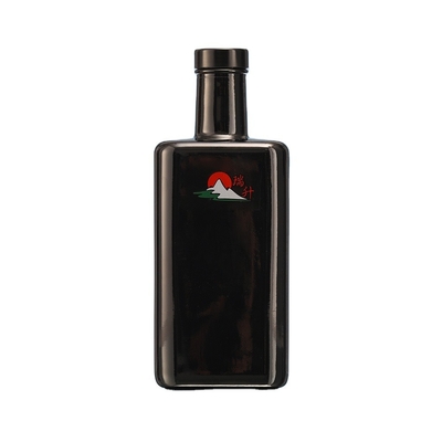 Super Flint Glass 750 ml Bottiglie di vino in vetro di gin con sigillo a sughero