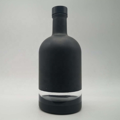 Super Flint Glass 500ml 700ml 750ml Rum Vodka Whisky Liquor Gin Bottiglia con sughero di vetro
