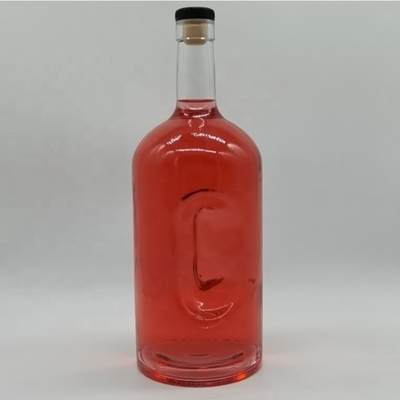 Materiale di vetro di alto pietra 750ml 1000ml Bottiglia di vetro di vodka per il beneficio