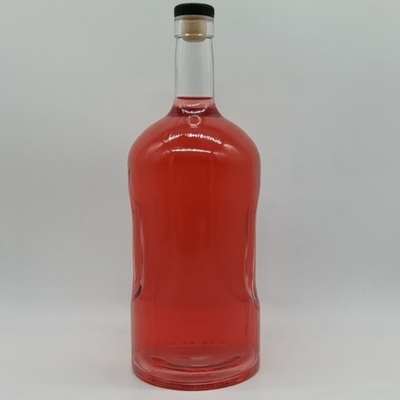 Bottiglia vuota in vetro Super Flint personalizzata per 1750 ml di whisky spirit in California