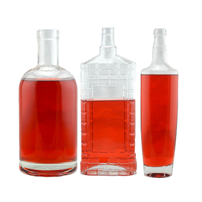 250 ml Red Label Gold Spray Painting Brandy Liquor Tequila Vodka Bottiglia con tappo metallico