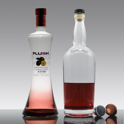 250 ml Red Label Gold Spray Painting Brandy Liquor Tequila Vodka Bottiglia con tappo metallico
