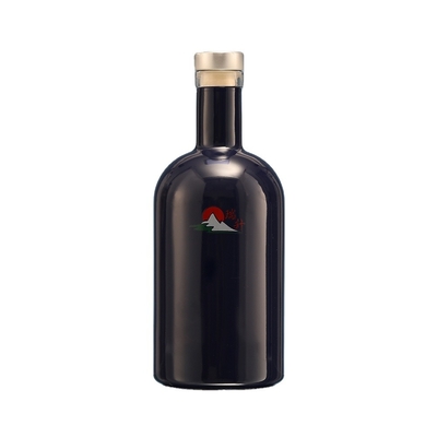Bottiglie di vino in vetro di dimensioni personalizzate per la conservazione di whisky e vino in vetro Super Flint
