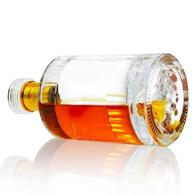 500ml 700ml 75cl Super Flint Whiskey bottiglia di vetro con materiale bianco cristallino al CIF
