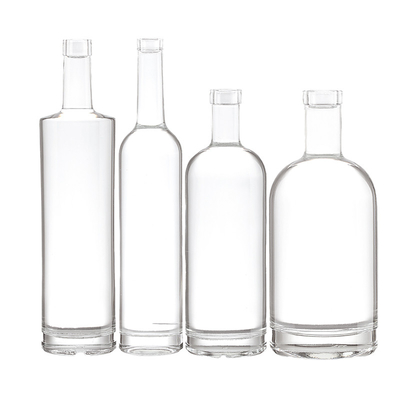 700 ml 200 ml 500 ml 1 litro Coppa di vetro Vodka Bottiglie di brandy per lo stoccaggio di champagne chiaro