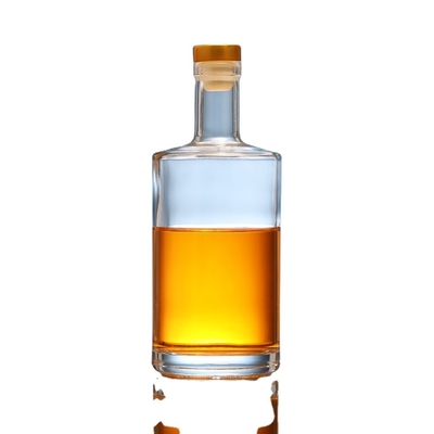 Stampa del logo su misura 250ml 500ml 750ml Bottiglie di vetro trasparente per liquori