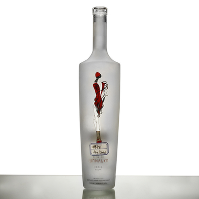750 ml cilindro di vetro bottiglia di whisky vodka 700 ml 500 ml vetro di vino glaciazione per bevande