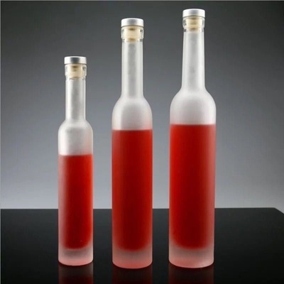 Tipo di tenuta del sughero Vetro trasparente Vino liquoroso Whisky Vodka Tequila Bottiglia 200ml 375ml 500ml 750ml 1000ml