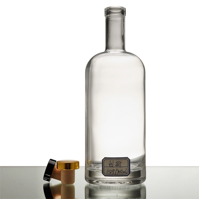 500 ml liquore di olio d'oliva vuoto 700 ml 750 ml di vodka nera bottiglie di vetro di whisky
