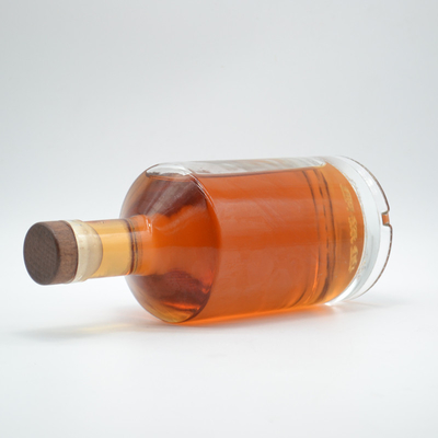 Super rotondo su misura Super flint tappo di sughero vuoto 750 ml bottiglia di vodka in vetro liquore