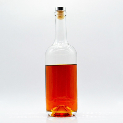 Super Flint Glass Popolare 750ml Alcolici Single Flat Square Glass Whisky Bottiglie Vuote