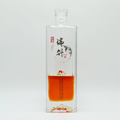 Altre bevande Bottiglia di vetro Super Flint Black Label Whiskey Whisky 750 ml 1l con coperchio di sughero