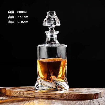 500 ml/650 ml/700 ml/800 ml Decantatore di vino in cristallo bianco per vodka brandy di alta qualità