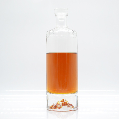 Super Flint Glass 700ml Gin nero Matte Whiskey Spirits Alcol Licore Bottiglie per voi