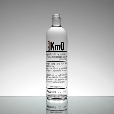 Bottiglie di vetro trasparente personalizzate da 750 ml per sigillamento dell' alcol
