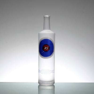 Bottiglie di vetro trasparente personalizzate da 750 ml per sigillamento dell' alcol