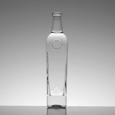 Manipolazione della superficie di Decal 750 ml Bottiglie di vetro trasparenti alte per vino Limoncello liquore