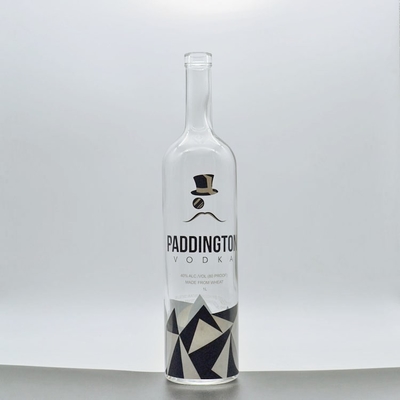 Materiale del colletto Bottiglia di vetro Super Flint per imballaggi personalizzati di liquori e alcolici