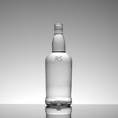 Bottiglie di vetro trasparente ghiacciato con tappi a vite per vino e brandy dipinte in colore OEM