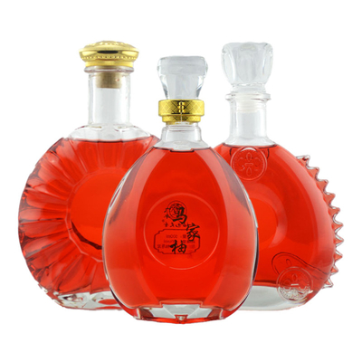 Materiale di vetro Super Flint Bottiglie di liquore vuote 750 ml per liquore Tipo di sigillamento del sughero