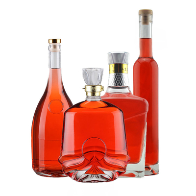 Materiale di vetro Super Flint Bottiglie di liquore vuote 750 ml per liquore Tipo di sigillamento del sughero