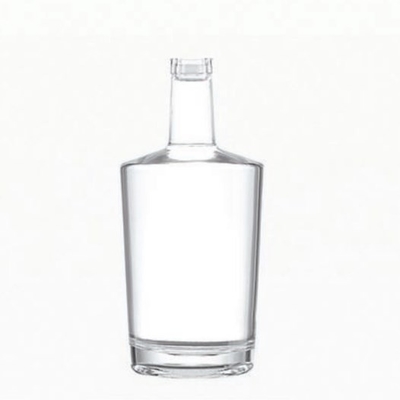 Super Flint Glass 750 ml Bottiglia per Brandy Rum Vodka in imballaggio e materiale nero