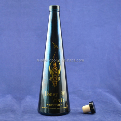 Bottine di vino in vetro nero da 750 ml per vino/olio/whisky in imballaggio in cartone