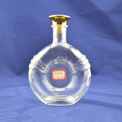Bottiglia di tequila personalizzata con materiale in vetro trasparente e tempo di consegna veloce 20-30 giorni