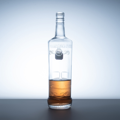 Bottiglie di vetro personalizzate da 500 ml/700 ml/750 ml per l'olio whisky gin liquore vodka confezionamento