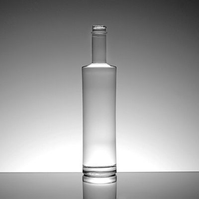 Materiale di vetro di alto calce 700 ml Bottiglia di liquore vuota a collo lungo per whisky 375 ml
